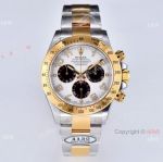 CLEAN Factory Rolex Daytona 4130 Superclone Watch White Face and Black Subdials 40mm